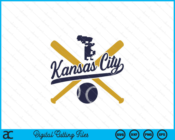 Kansas City Baseball Vintage Wisconsin Pride Love City SVG PNG Digital Cutting Files