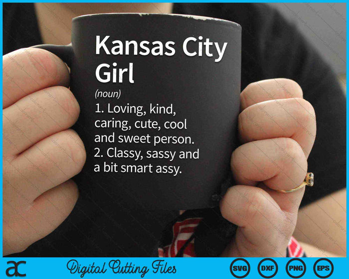 Kansas City Girl KS Kansas Home Roots SVG PNG Archivos de corte digitales