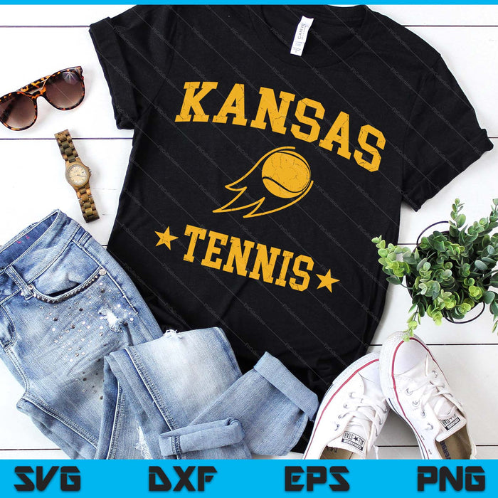 Kansas Rapids Tennis Vintage Gameday Retro Tennis Lover SVG PNG Digital Printable Files