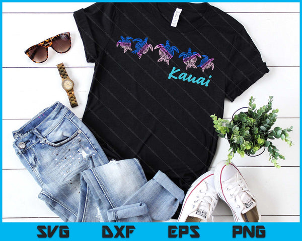 Kauai, Hawaii Beach Design Tribal Turtle SVG PNG Digital Printable Files
