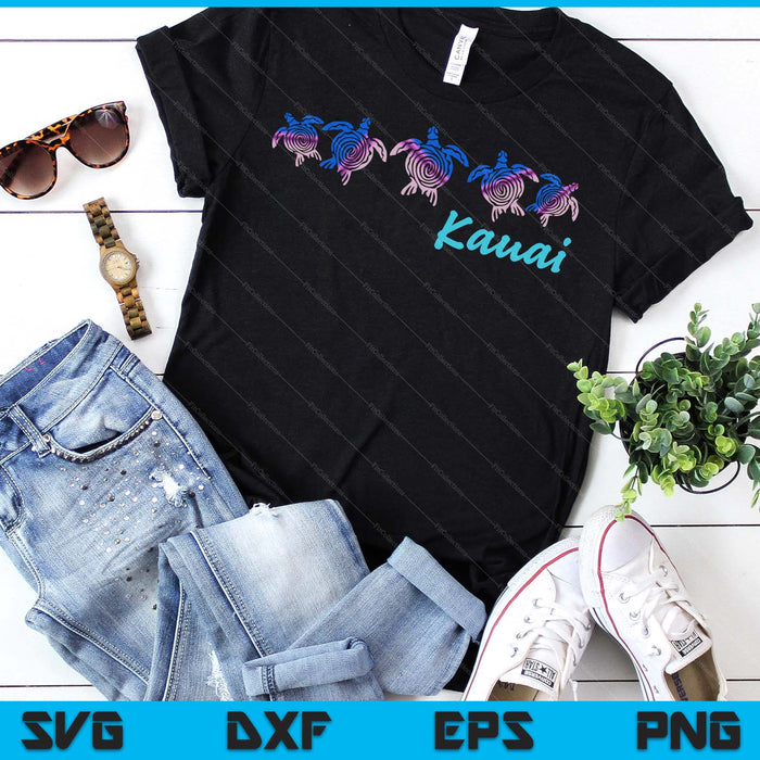 Kauai, Hawaii Beach Design Tribal Turtle SVG PNG Digital Printable Files