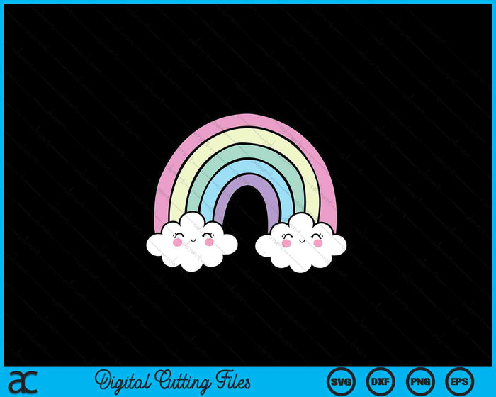 Kawaii Rainbow Clothes Pastel Aesthetic Cute Harajuku SVG PNG Digital Printable Files
