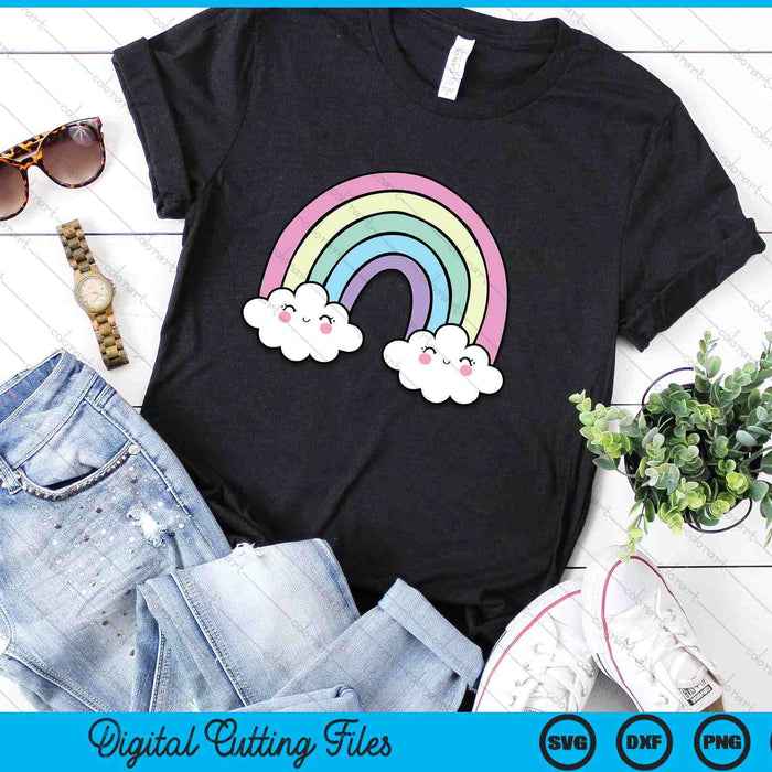 Kawaii Rainbow Clothes Pastel Aesthetic Cute Harajuku SVG PNG Digital Printable Files