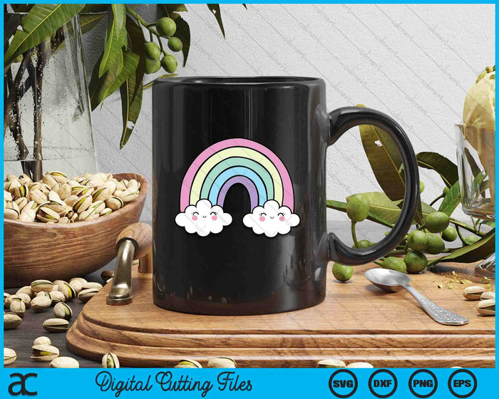 Kawaii Rainbow Clothes Pastel Aesthetic Cute Harajuku SVG PNG Digital Printable Files
