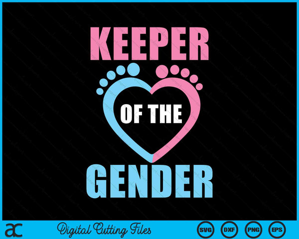 Keeper Of The Gender Baby Reveal Party SVG PNG Digital Printable Files