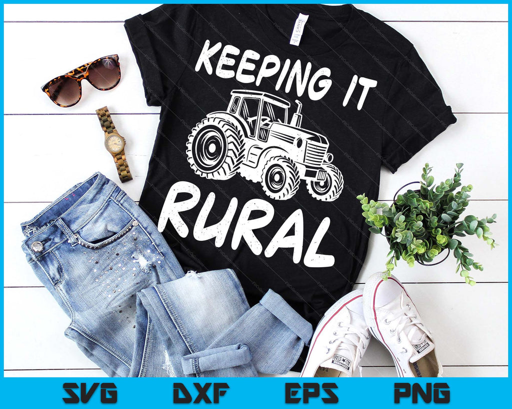 Keeping It Rural Farm Tractor Farming Life Farmer SVG PNG Digital File ...