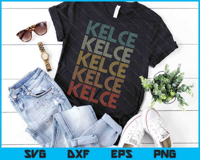 Kelce Vintage Retro SVG PNG Digital Cutting Files