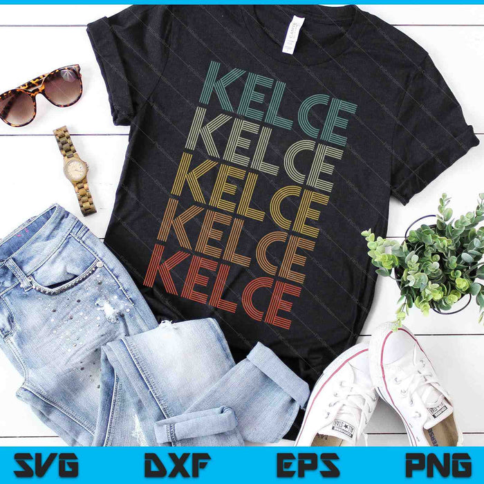 Kelce Vintage Retro SVG PNG Digital Cutting Files