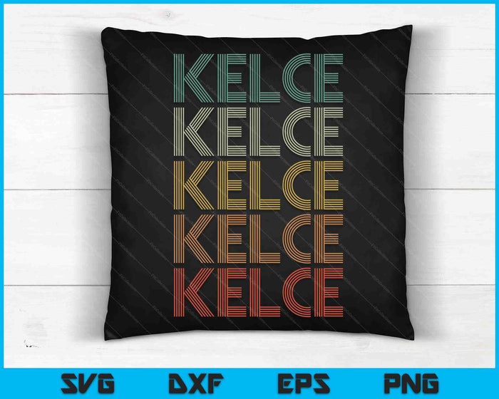 Kelce Vintage Retro SVG PNG Digital Cutting Files