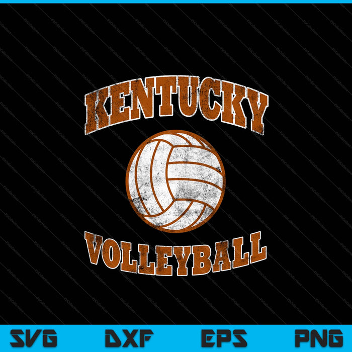 Kentucky Volleyball Vintage Distressed SVG PNG Digital Cutting Files