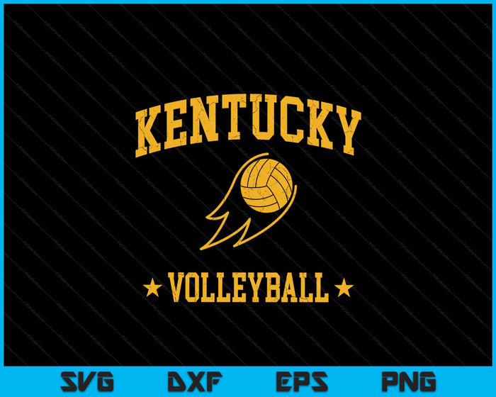 Kentucky Volleyball Vintage Gameday Retro Volleyball Lover SVG PNG Digital Printable Files