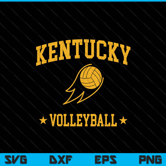 Kentucky volleyball vintage gameday retro volleyball lover SVG cut file