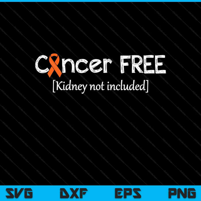 Kidney cancer free awareness support ribbon SVG cut file