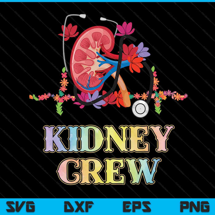 Kidney crew tech nephrology nurse or dialysis technician SVG cut file