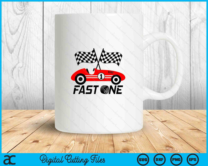 Kids 1st Birthday Race Car 1 Year Old Car Racing SVG PNG Digital Printable File