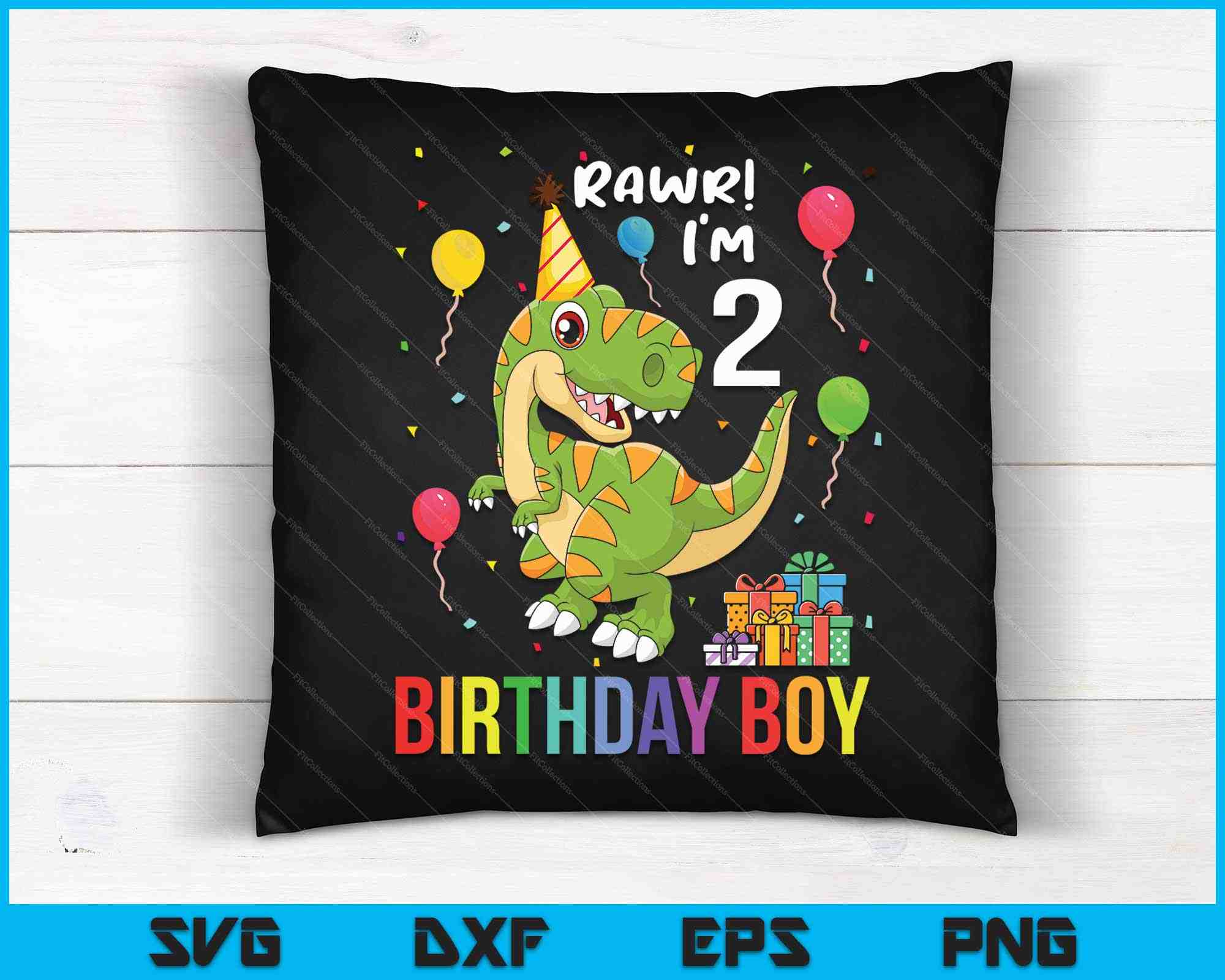 2nd Birthday T-Rex Dinosaur Shirt - Cute Toddler Boy Girl T-Shirt For 2 Year Olds