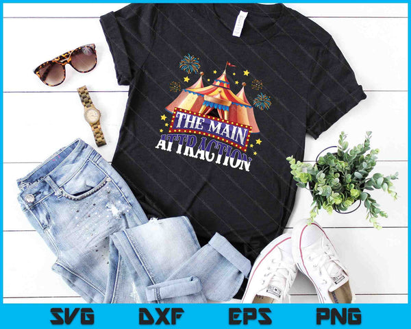 Kids Circus attractie carnaval verjaardagsfeestje SVG PNG snijden afdrukbare bestanden - on a t-shirt