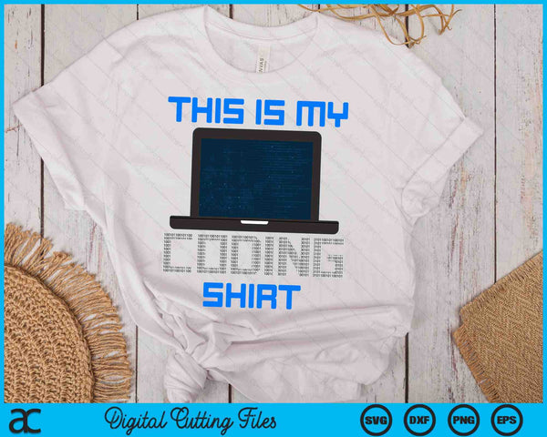 Kinderen codering T Shirt cadeau voor computerprogrammeur Geek Nerd SVG PNG digitale snijbestanden
