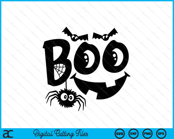 Kids Funny  Halloween Boo SVG PNG Digital Cutting Files