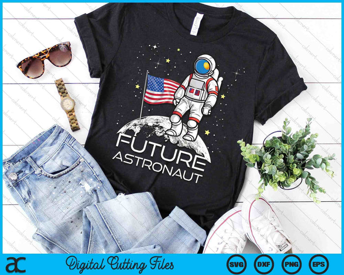 Kids Future Astronaut Man On The Moon Astronomy SVG PNG Digital Printable Files