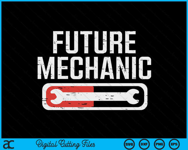 Kids future mechanic car auto mechanic garage SVG cut file