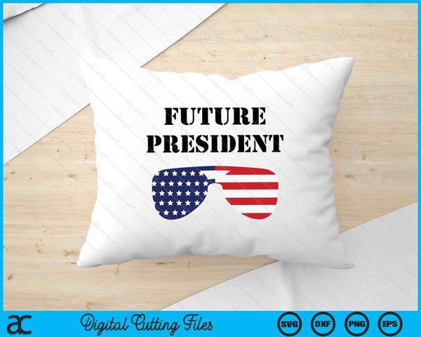 Kids Future President Toddler Boys Presidents Day US Sunglasses SVG PNG Digital Printable Files