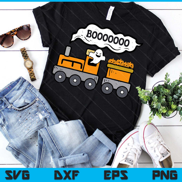 Kids Halloween Train Boo Ghost Costume SVG PNG Digital Printable Files