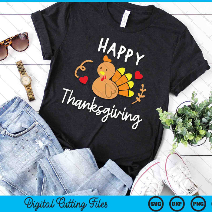 Kids Happy Thanksgiving SVG PNG Digital Cutting File