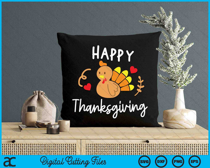 Kids Happy Thanksgiving SVG PNG Digital Cutting File