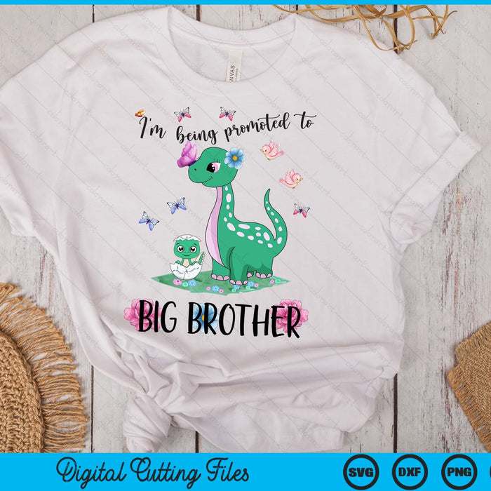 Kids I'm Being Promoted to Big Brother 2024 Announcing Pregnancy SVG PNG Digital Cutting Files