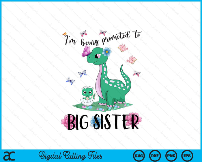 Kids I'm Being Promoted to Big Sister 2024 Announcing Pregnancy SVG PNG Digital Cutting Files