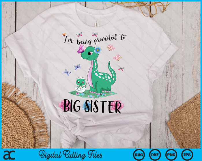 Kids I'm Being Promoted to Big Sister 2024 Announcing Pregnancy SVG PNG Digital Cutting Files