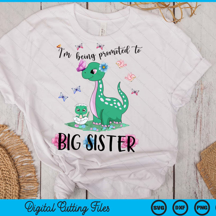 Kids I'm Being Promoted to Big Sister 2024 Announcing Pregnancy SVG PNG Digital Cutting Files