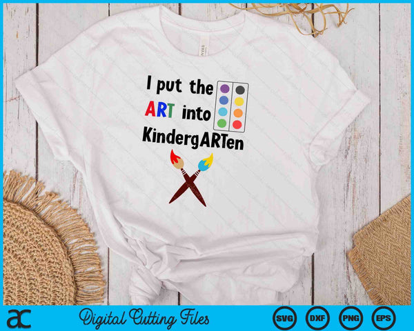 Kids Kindergarten For Artistic Creative Boys Girls Art Painting SVG PNG Digital Cutting Files