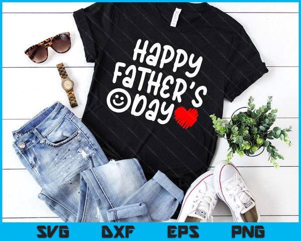 Kids Toddler Happy Fathers Day Boy Baby First Fathers Day SVG PNG Digital Printable Files