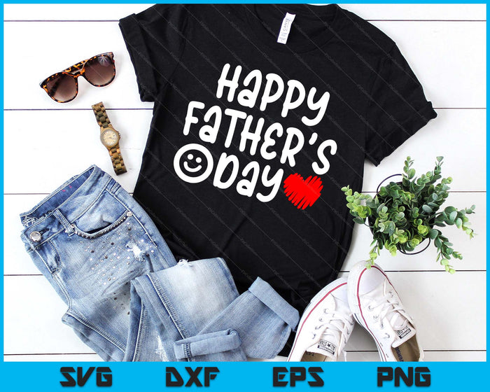Kids Toddler Happy Fathers Day Boy Baby First Fathers Day SVG PNG Digital Printable Files