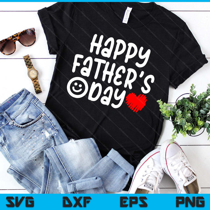 Kids Toddler Happy Fathers Day Boy Baby First Fathers Day SVG PNG Digital Printable Files