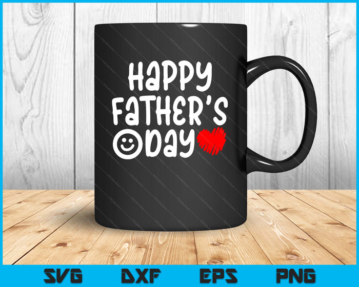 Kids Toddler Happy Fathers Day Boy Baby First Fathers Day SVG PNG Digital Printable Files