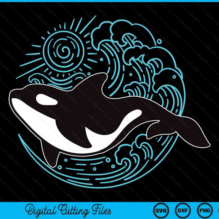 Killer Whale Ocean Lover Orca SVG PNG Digital Printable Files