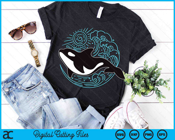 Killer Whale Ocean Lover Orca SVG PNG Digital Printable Files