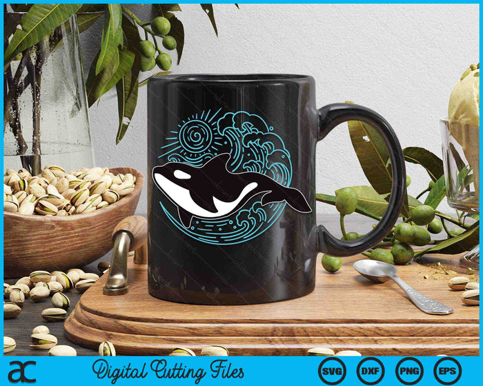 Orka Ocean Lover Orca SVG PNG digitale afdrukbare bestanden