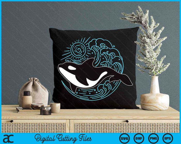 Orka Ocean Lover Orca SVG PNG digitale afdrukbare bestanden