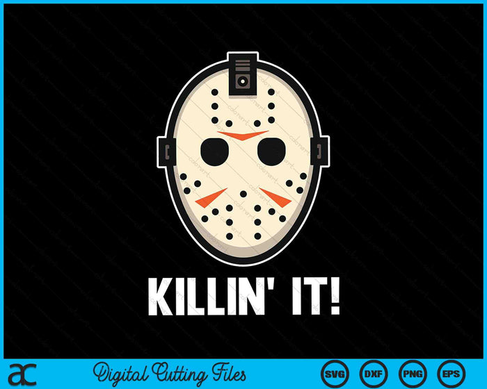 Killin' It Lazy DIY Disfraz de Halloween Divertido Horror SVG PNG Archivos de corte digital