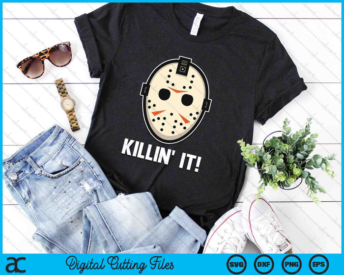 Killin' It Lazy DIY Halloween kostuum grappige horror SVG PNG digitale snijbestanden
