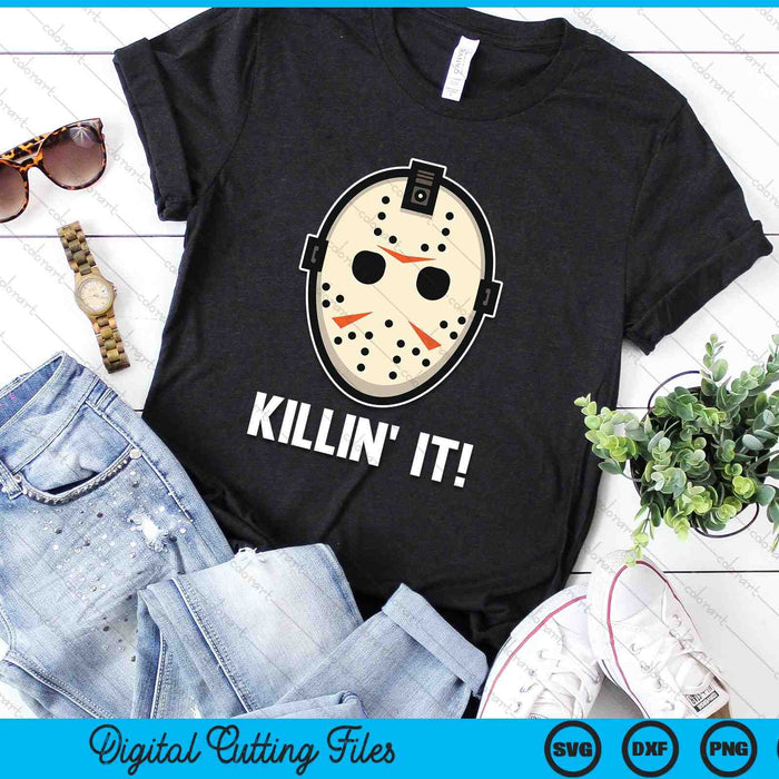 Killin' It Lazy DIY Disfraz de Halloween Divertido Horror SVG PNG Archivos de corte digital