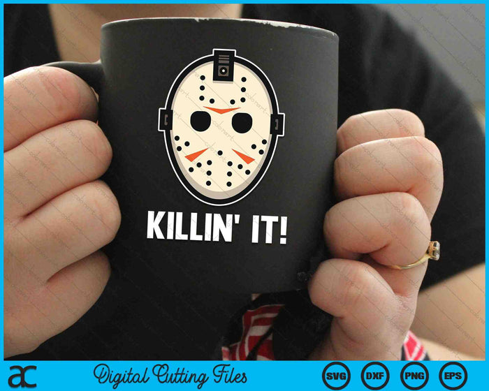 Killin' It Lazy DIY Halloween Costume Funny Horror SVG PNG Digital Cutting Files