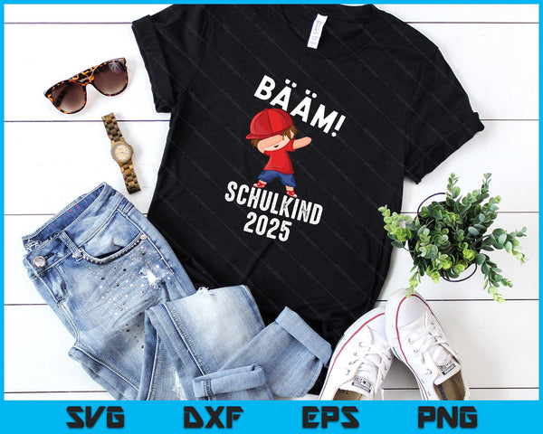 Kinder Bääm! Schulkind 2025 SVG PNG Digital Printable Files