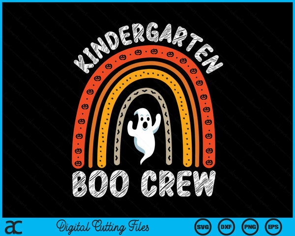 Kindergarten boo crew teacher student Halloween costume SVG cut file