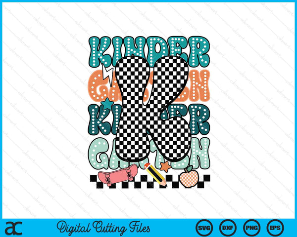Kindergarten dude back to school for boys SVG cut file