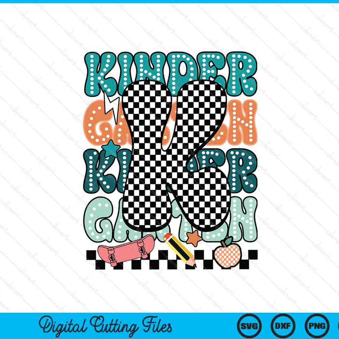 Kindergarten Dude Back To School For Boys SVG PNG Digital Printable Files